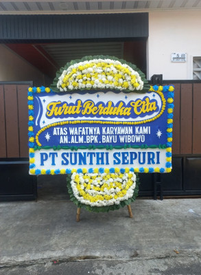 Papan Bunga Duka di Ampenan Selatan